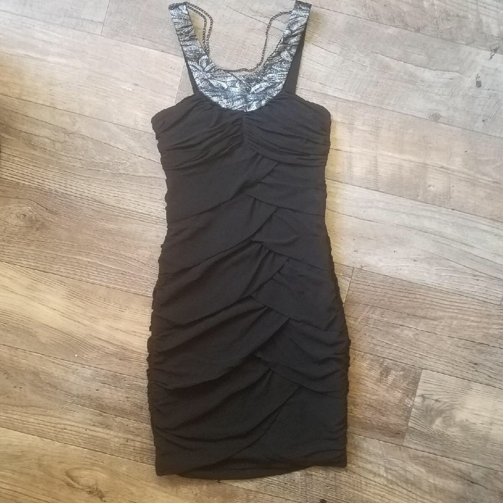 NICOLE MILLER BLACK DRESS SIZE 0